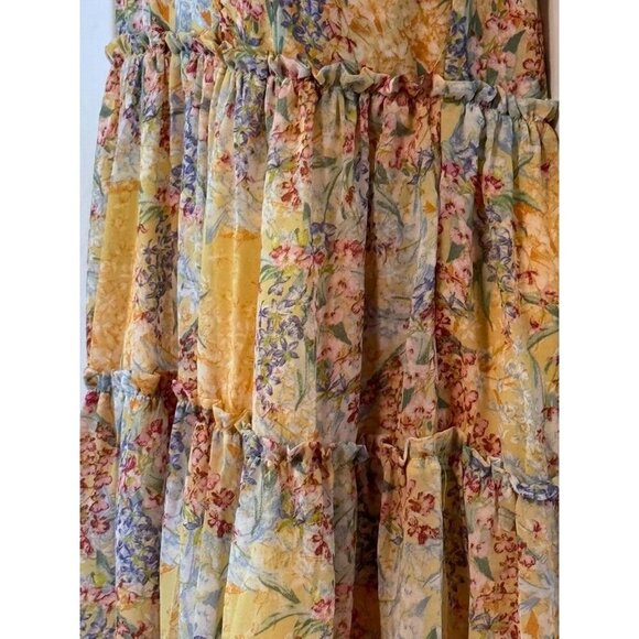 LaBiz Maxi Floral Boho Dress Fairycore Resort Aloha - Picture 7 of 7